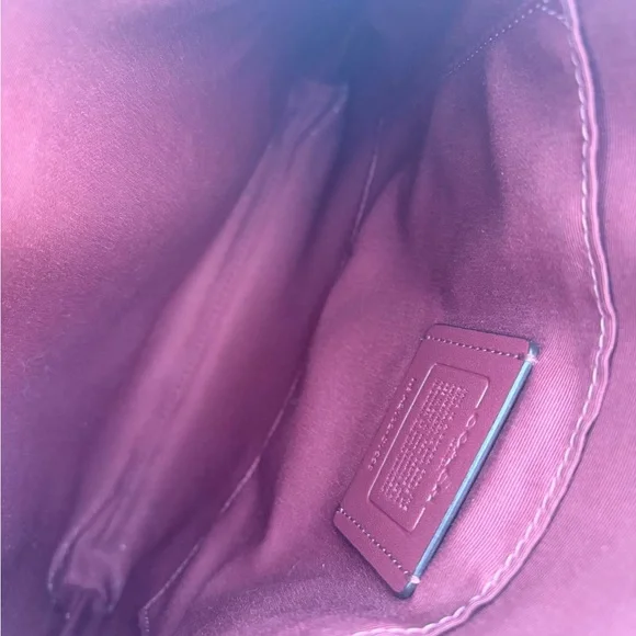 Coach Red Leather Crossbody with Gold Hardware - Picture 6 of 6